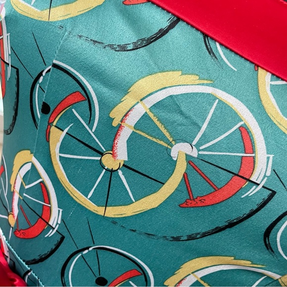 Tatyana Bicycle Print Swing Dress - Picture 4 of 8